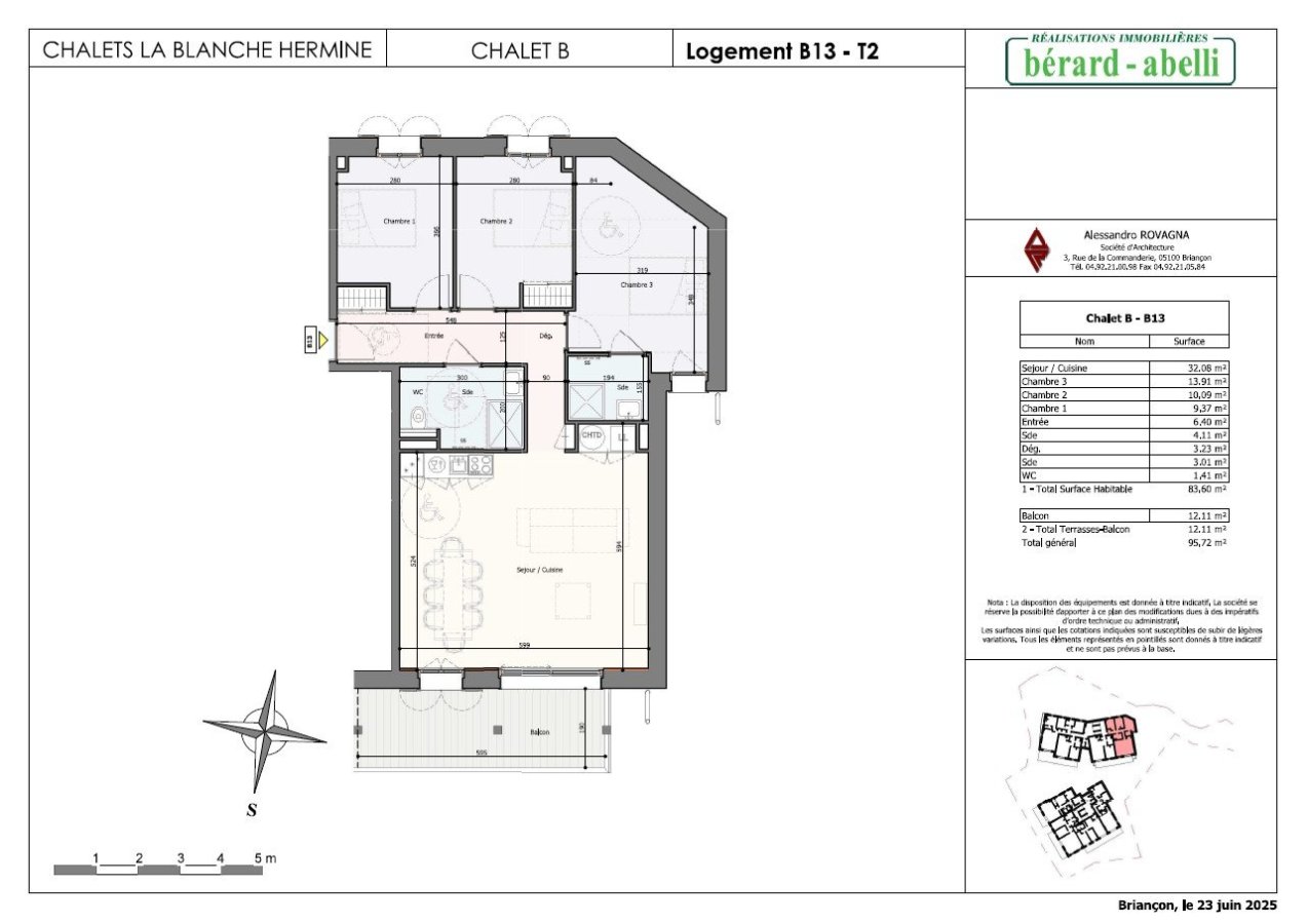 APPARTEMENT T4 NEUF A VENDRE - ST CHAFFREY CHANTEMERLE SERRE CHEVALIER - 83.6 m2 - 698 752 &euro;